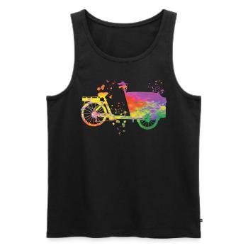 Heavy Duty Bike Cargo Bike Cargo Bike Cargo Bike - Men's Premium Organic Tank Top - black - Front - Michal (187cm)