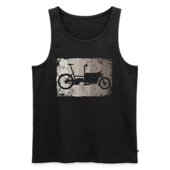 Lastenfahrrad Lastenrad Cargo Bike Cargobike - Men's Premium Organic Tank Top - black - Front - Michal (187cm)