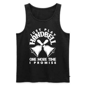 Choral Musical Instrument Hand Bell - Men's Premium Organic Tank Top - black - Front - Michal (187cm)