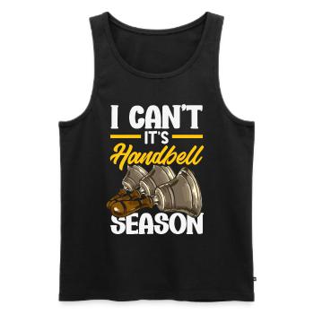 Choral Musical Instrument Hand Bell - Men's Premium Organic Tank Top - black - Front - Michal (187cm)