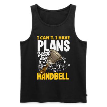 Choral Musical Instrument Hand Bell - Men's Premium Organic Tank Top - black - Front - Michal (187cm)