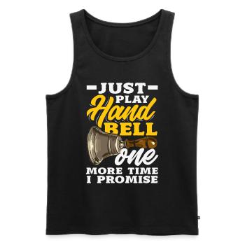 Choral Musical Instrument Hand Bell - Men's Premium Organic Tank Top - black - Front - Michal (187cm)