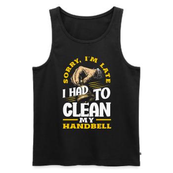 Choral Musical Instrument Hand Bell - Men's Premium Organic Tank Top - black - Front - Michal (187cm)
