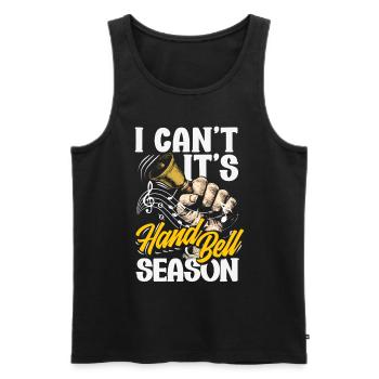 Choral Musical Instrument Hand Bell - Men's Premium Organic Tank Top - black - Front - Michal (187cm)