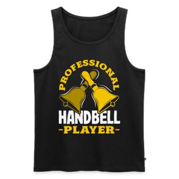 Choral Musical Instrument Hand Bell - Men's Premium Organic Tank Top - black - Front - Michal (187cm)