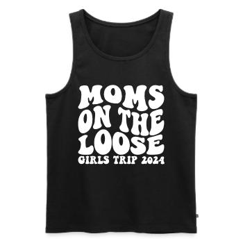 Moms On The Loose Girls Trip - Männer Premium Bio Tank Top - Schwarz - Vorne - Michal (187cm)