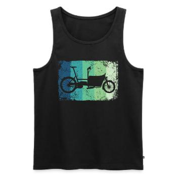 Lastenfahrrad Lastenrad Cargo Bike Cargobike - Men's Premium Organic Tank Top - black - Front - Michal (187cm)