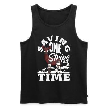 Funny zookeeper okapi lover - Men's Premium Organic Tank Top - black - Front - Michal (187cm)