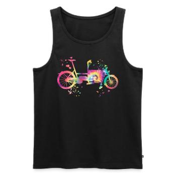 Schwerlastfahrräder Lastenfahrrad Cargobike - Männer Premium Bio Tank Top - Schwarz - Vorne - Michal (187cm)