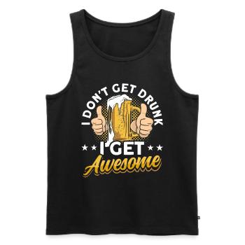 Crawled Pub Crawl Alcohol Drinking - Männer Premium Bio Tank Top - Schwarz - Vorne - Michal (187cm)