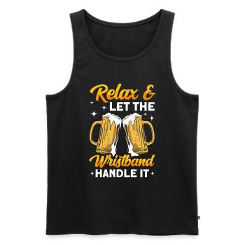 Crawled Pub Crawl Alcohol Drinking - Männer Premium Bio Tank Top - Schwarz - Vorne - Michal (187cm)