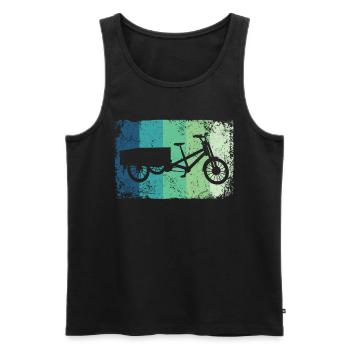 Lastenfahrrad Lastenrad Cargo Bike Cargobike - Men's Premium Organic Tank Top - black - Front - Michal (187cm)