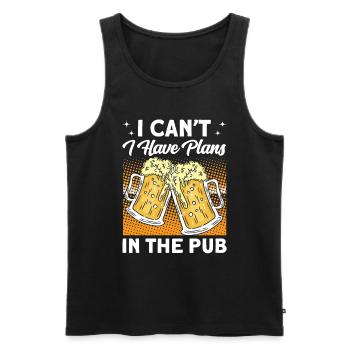 Crawled Pub Crawl Alcohol Drinking - Männer Premium Bio Tank Top - Schwarz - Vorne - Michal (187cm)