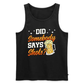 Crawled Pub Crawl Alcohol Drinking - Männer Premium Bio Tank Top - Schwarz - Vorne - Michal (187cm)