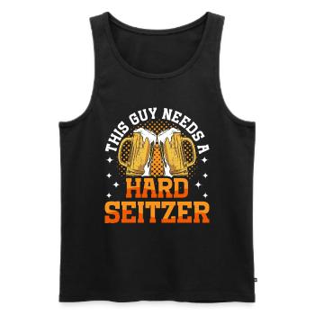 Crawled Pub Crawl Alcohol Drinking - Männer Premium Bio Tank Top - Schwarz - Vorne - AI Model Male 178 light (178cm)