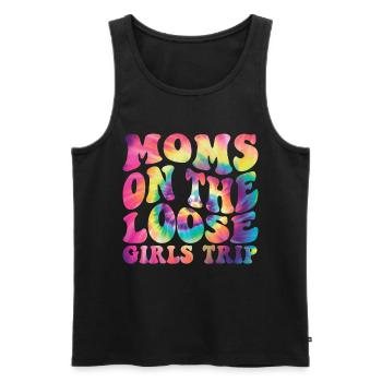Moms On The Loose Girls Trip - Männer Premium Bio Tank Top - Schwarz - Vorne - Michal (187cm)