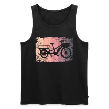 Lastenfahrrad Lastenrad Cargo Bike Cargobike - Men's Premium Organic Tank Top - black - Front - Michal (187cm)