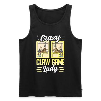 Claw Game Funny Claw Machine - Men's Premium Organic Tank Top - black - Front - AI Model Male 178 light (178cm)