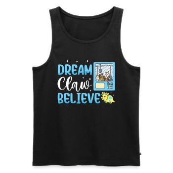 Claw Game Funny Claw Machine - Men's Premium Organic Tank Top - black - Front - AI Model Male 178 light (178cm)