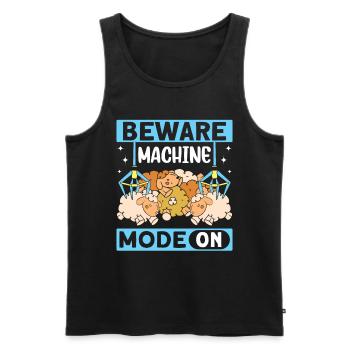 Claw Game Funny Claw Machine - Men's Premium Organic Tank Top - black - Front - AI Model Male 178 light (178cm)