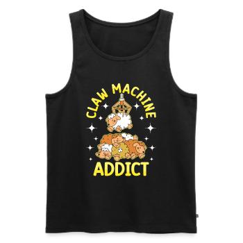 Claw Game Funny Claw Machine - Men's Premium Organic Tank Top - black - Front - AI Model Male 178 light (178cm)