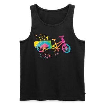 Heavy Duty Bike Cargo Bike Cargo Bike Cargo Bike - Men's Premium Organic Tank Top - black - Front - Michal (187cm)
