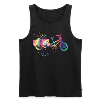 Heavy Duty Bike Cargo Bike Cargo Bike Cargo Bike - Men's Premium Organic Tank Top - black - Front - Michal (187cm)