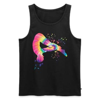 Plongeon, Saut artistique, Plongeon synchronisé - Débardeur bio Premium Homme - noir - Devant - AI Model Male 178 light (178cm)