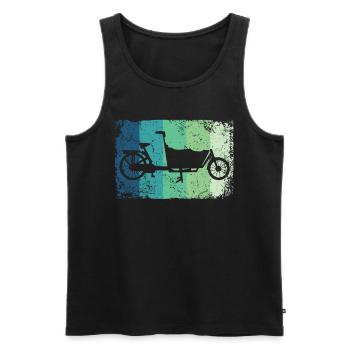Lastenfahrrad Lastenrad Cargo Bike Cargobike - Men's Premium Organic Tank Top - black - Front - Michal (187cm)