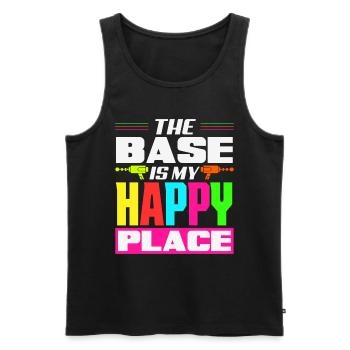 Indoor-laser-tag-party-outfit lasertag - Männer Premium Bio Tank Top - Schwarz - Vorne - Michal (187cm)