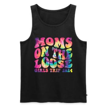 Moms On The Loose Girls Trip - Männer Premium Bio Tank Top - Schwarz - Vorne - Michal (187cm)