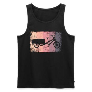 Lastenfahrrad Lastenrad Cargo Bike Cargobike - Men's Premium Organic Tank Top - black - Front - Michal (187cm)