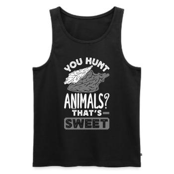 Arrowhead Hunter Bogenschießen Arrowhead - Männer Premium Bio Tank Top - Schwarz - Vorne - AI Model Male 178 light (178cm)