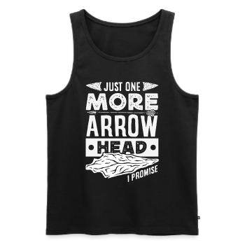 Arrowhead Hunter Bogenschießen Arrowhead - Männer Premium Bio Tank Top - Schwarz - Vorne - AI Model Male 178 light (178cm)