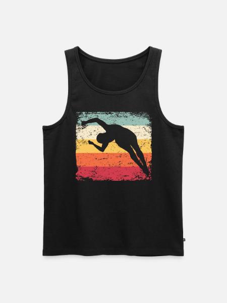 Diving, Artistic Jumping, Synchronized Diving - Men's Premium Organic Tank Top - black