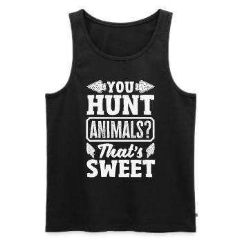 Arrowhead Hunter Archery Arrowhead - Men's Premium Organic Tank Top - black - Front - Michal (187cm)