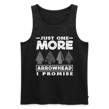 Arrowhead Hunter Archery Arrowhead - Men's Premium Organic Tank Top - black - Front - Michal (187cm)