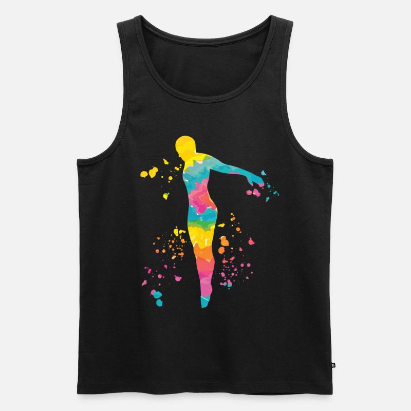Turmspringen Kunstspringen Synchronspringen - Männer Premium Bio Tank Top - Schwarz