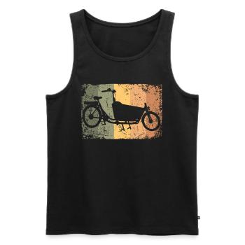 Lastenfahrrad Lastenrad Cargo Bike Cargobike - Men's Premium Organic Tank Top - black - Front - Michal (187cm)