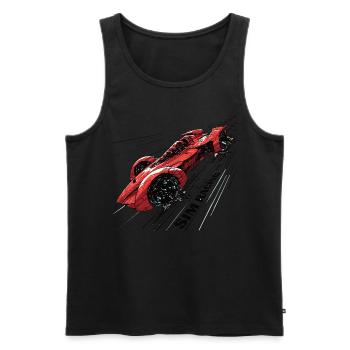 „zeit Für Sim Racing“ Sim Racer - Männer Premium Bio Tank Top - Schwarz - Vorne - AI Model Male 178 light (178cm)
