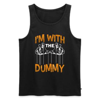 Puppeteer, puppeteer - Men's Premium Organic Tank Top - black - Front - AI Model Male 178 light (178cm)