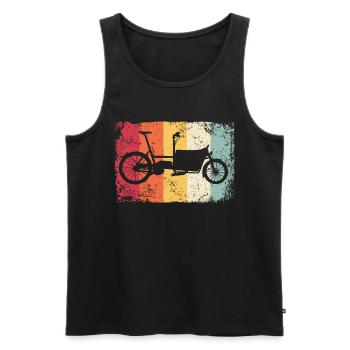 Lastenfahrrad Lastenrad Cargo Bike Cargobike - Men's Premium Organic Tank Top - black - Front - Michal (187cm)