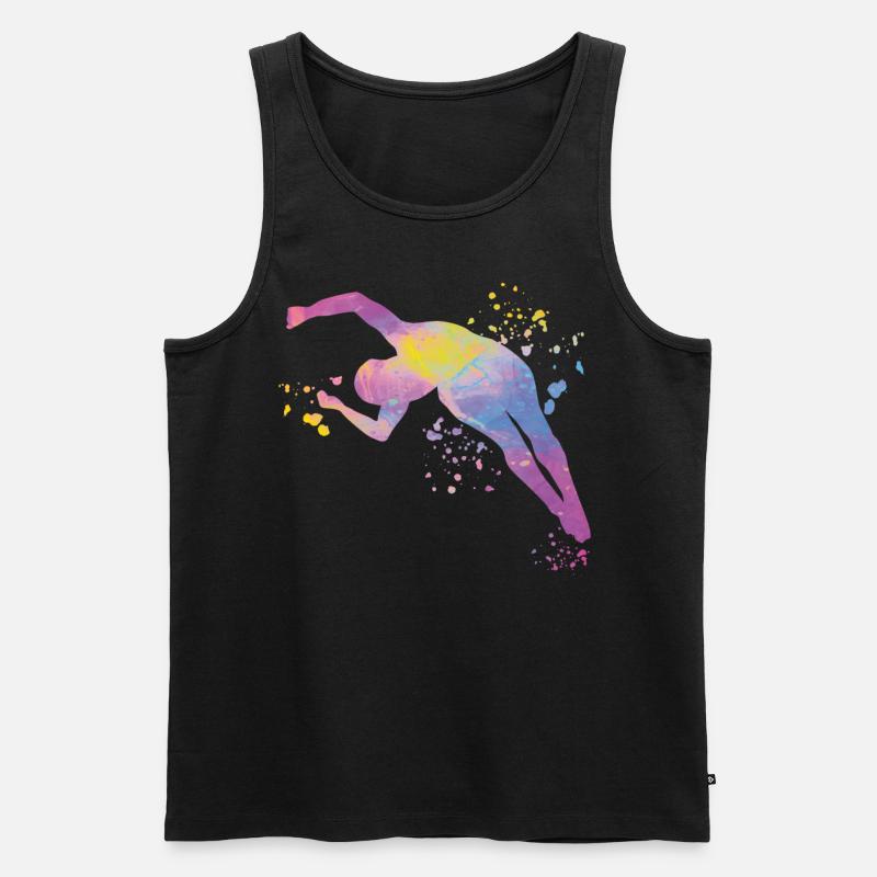 Turmspringen Synchronspringen Kunstspringen - Männer Premium Bio Tank Top - Schwarz