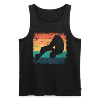 Synchronized Water Diver High Diver - Men's Premium Organic Tank Top - black - Front - AI Model Male 178 light (178cm)