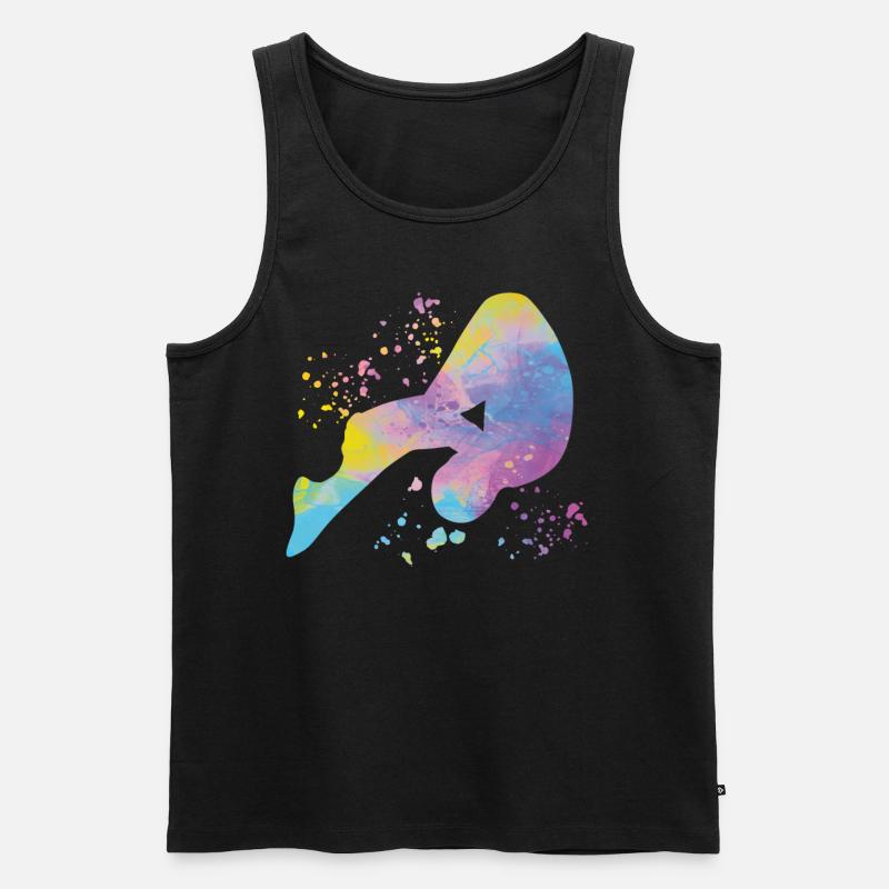 Turmspringen Synchronspringen Kunstspringen - Männer Premium Bio Tank Top - Schwarz
