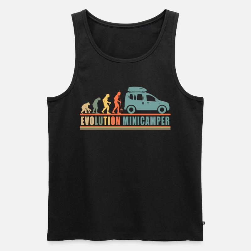 Evolution Minicamper Camping-Camping-Camping - Débardeur bio Premium Homme - noir