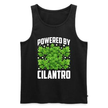 Coriander Day Coriander Hater Coriander - Men's Premium Organic Tank Top - black - Front - AI Model Male 178 light (178cm)
