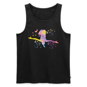 Synchronized Water Diver High Diver - Men's Premium Organic Tank Top - black - Front - AI Model Male 178 light (178cm)