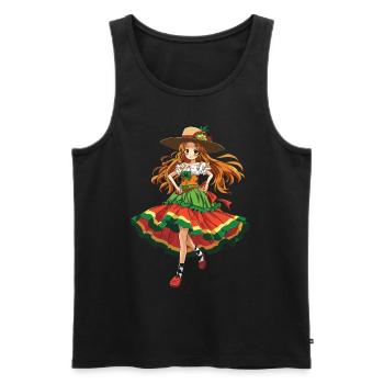 Mexikanische Fiesta Cinco De Mayo - Männer Premium Bio Tank Top - Schwarz - Vorne - Michal (187cm)