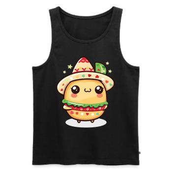 Fiesta mexicaine Cinco De Mayo - Débardeur bio Premium Homme - noir - Devant - Michal (187cm)